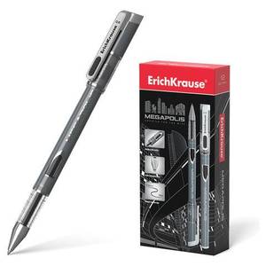 Ручка гелевая ERICH KRAUSE Megapolis Gel корпус с печатью, 0,5мм
