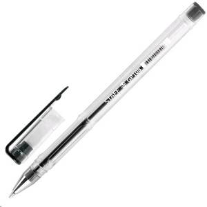 Ручка гелевая STAFF 0,35мм, корпус прозрачный