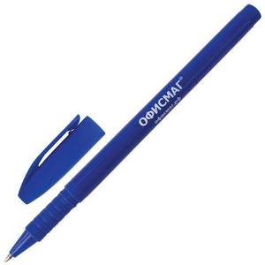 Ручка шариковая с грипом ОФИСМАГ корпус синий, 0,7мм