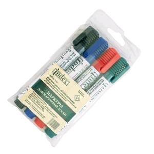 Набор маркеров для белых досок Index 4 цвета (4шт в упаковке) 1-4мм