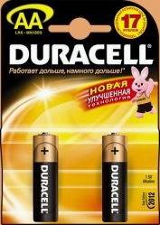 Батарейка Duracell AA (LR6)  2шт