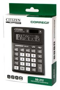 Калькулятор настольный Citizen SD-212 12-разрядный