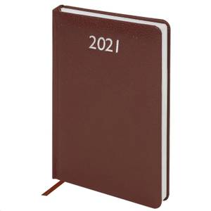 Ежедневник датированный BRAUBERG Profile А5 2021 балакрон