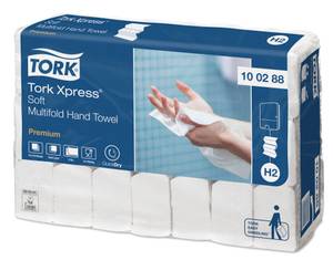 Полотенца Tork Premium H2 (Interfold System) 110 листов 2-х слойные (кратно 21)