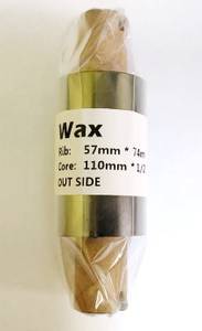 Риббон (красящая лента) Wax 57мм*74м намотка Out (диаметр втулки 110мм) 1/2 дюйма