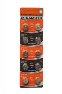 Батарейка Minamoto G12 (A386, LR43) BL10 (10шт в пачке)