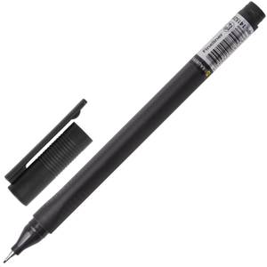 Ручка капиллярная (линер) BRAUBERG Carbon 0,4мм металлический наконечник, трехгранная