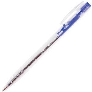 Ручка шариковая автоматическая STAFF корпус прозрачный, узел 0,7мм, линия письма 0,35мм