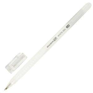 Ручка гелевая BRAUBERG Art корпус тонированный белый, узел 1мм, линия письма 0,5мм