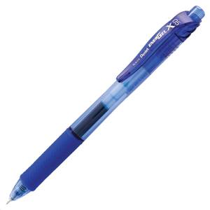Ручка гелевая автоматическая с грипом PENTEL Energel-X узел 0,5мм, линия письма 0,25мм