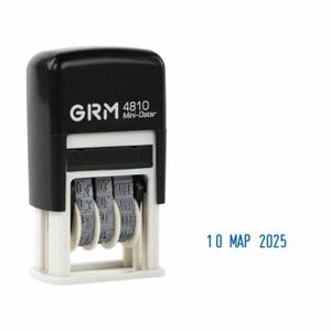 Датер-мини GRM 4810 BANK месяц цифрами, оттиск синий 20*3,8мм