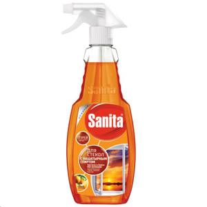 Чистящее средство для мытья стекол и зеркал 500мл SANITA (Санита) с триггером